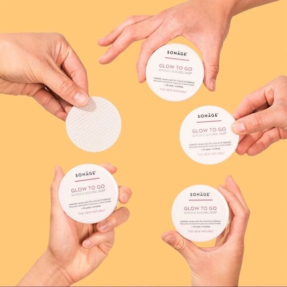 Sonage GLOW TO GO GLYCOLIC ACID PEEL PADS new and sealed - Picture 8 of 9